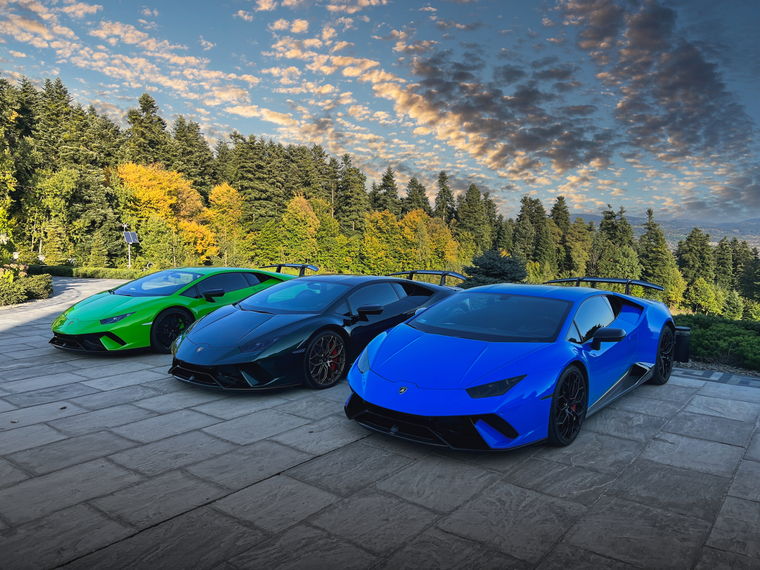 3 x Lamborghini Huracan #TurboPrzejazd #GhostOfKyiv w Nowym Sączu